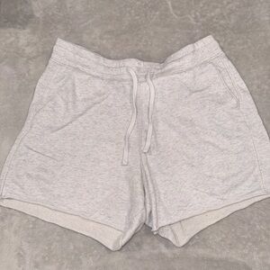 Hollister Gray Athletic Shorts with Drawstring Waistband